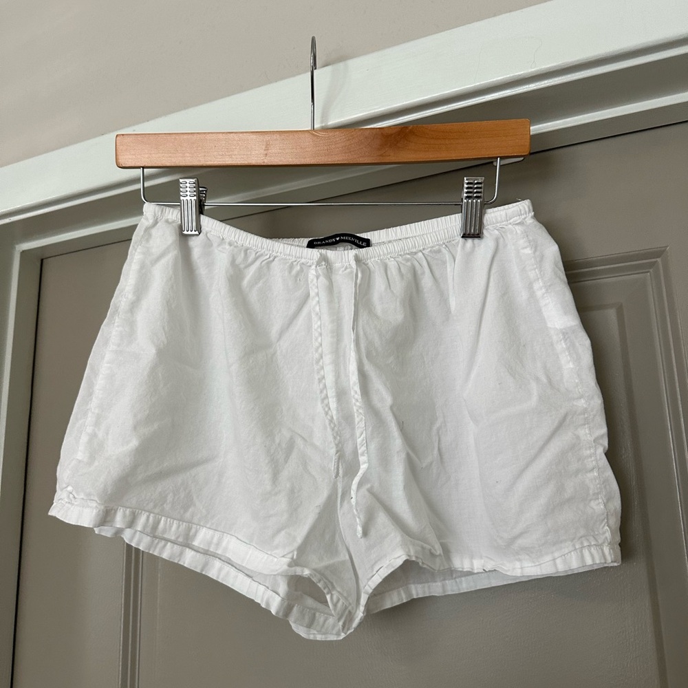 Brandy Melville Linen White Shorts